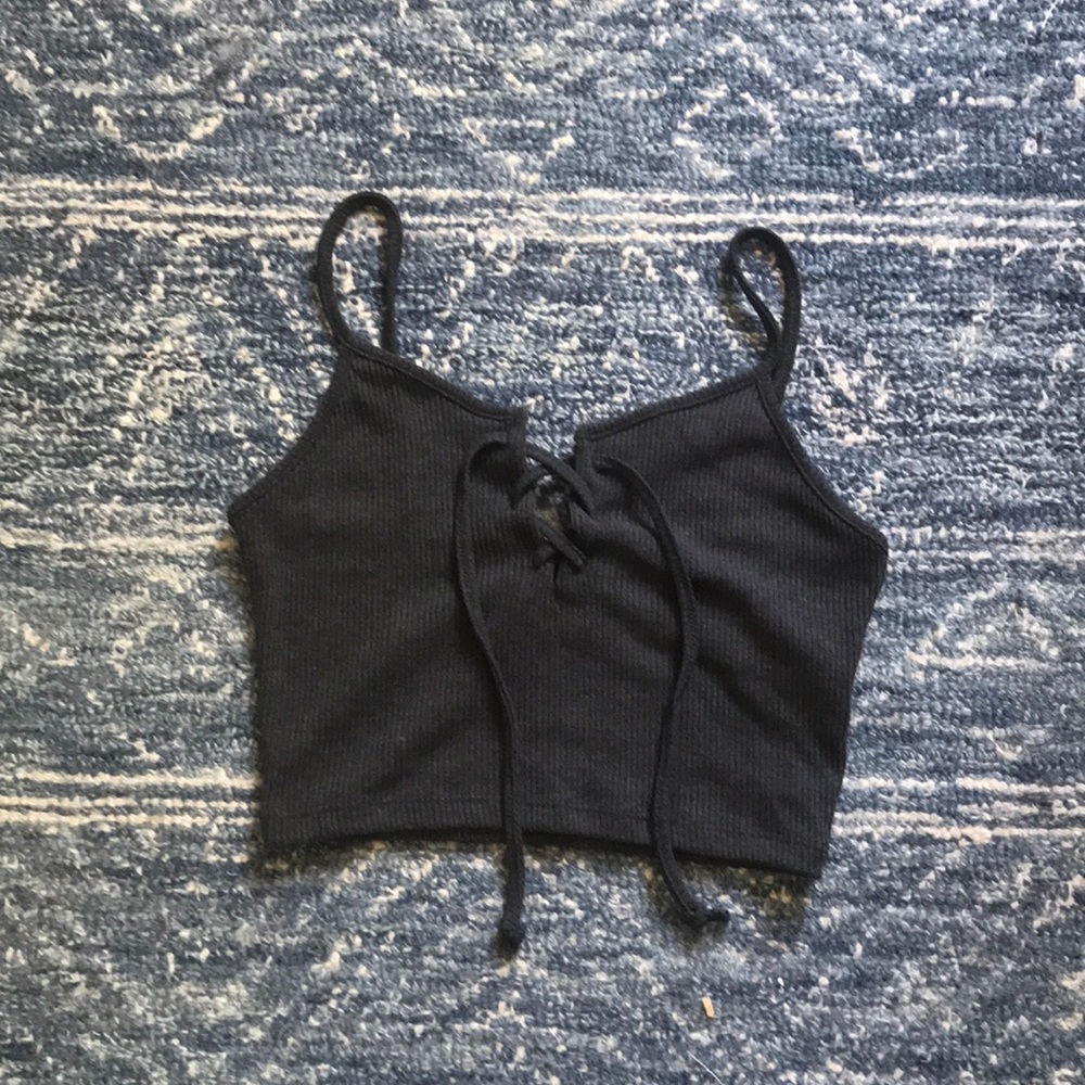 Forever 21 Ribbed Cropped Tank